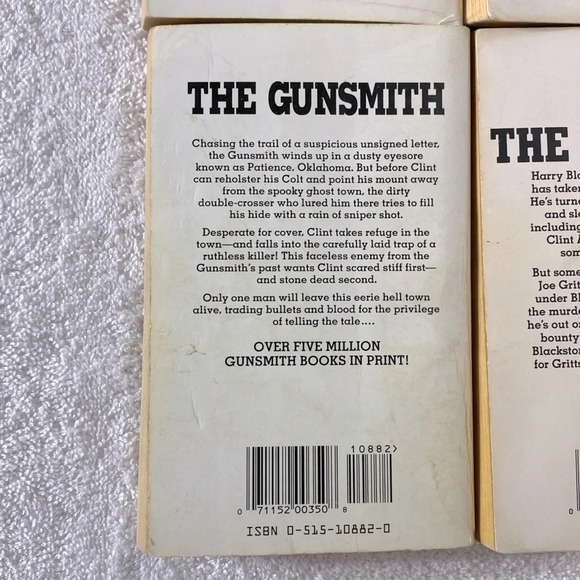 Vintage The Gunsmith All  Action Western Romance Novel x4 - Picture 13 of 14